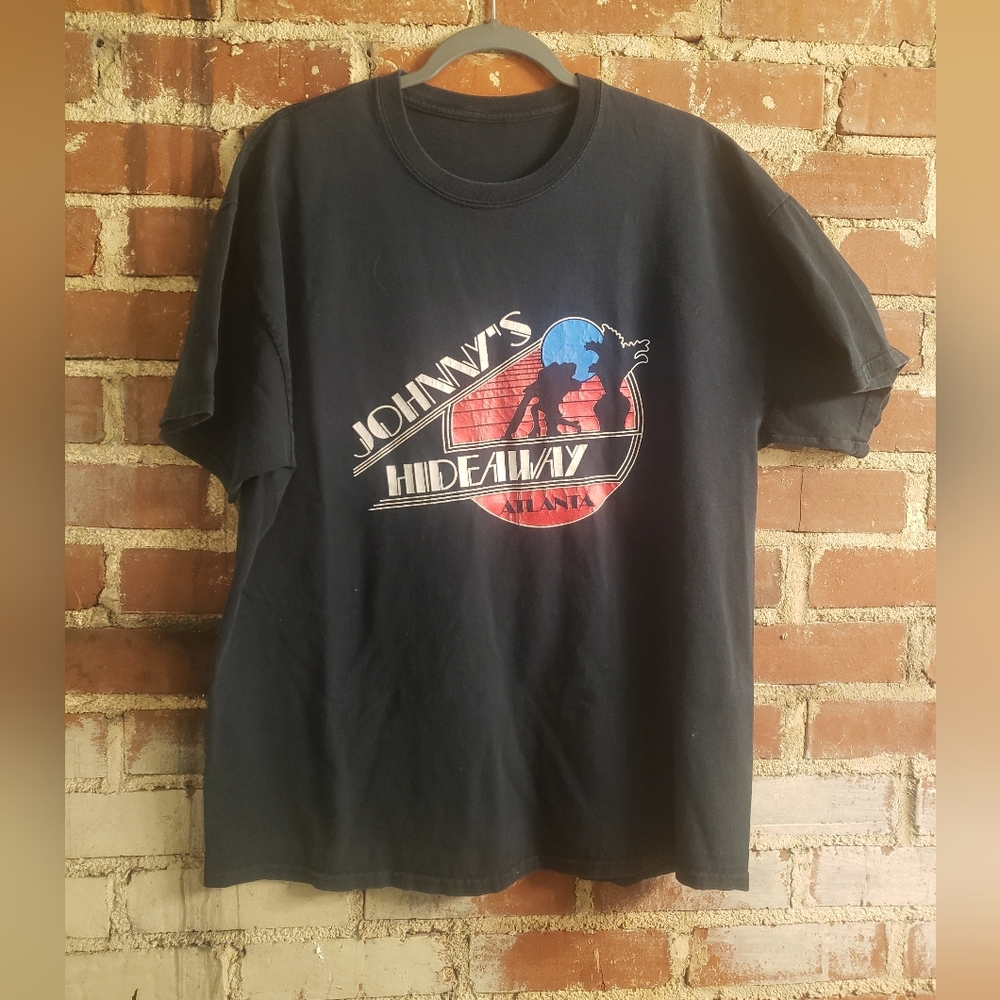 Vintage Atlanta ATL Johnny's Hideaway Shirt Large VUC